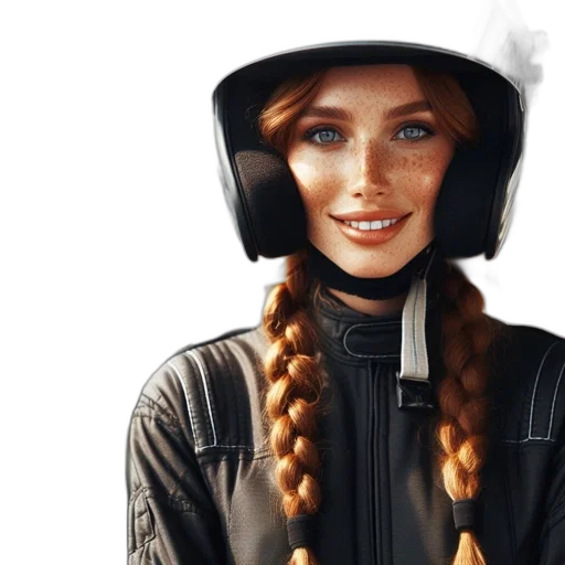 jacket, face, hat, photorealistic transparent PNG cut-out