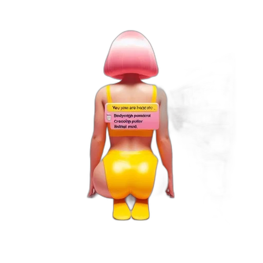 robot, dress, creature, staff transparent PNG cut-out