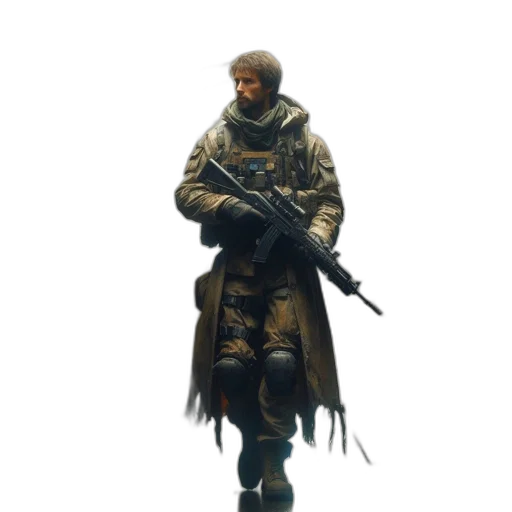 jacket, weapon, staff, animal transparent PNG cut-out