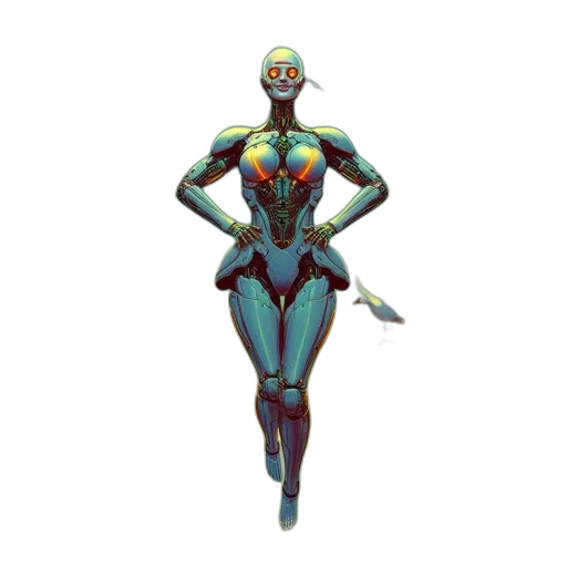 robot, creature, dress, jewelry transparent PNG cut-out