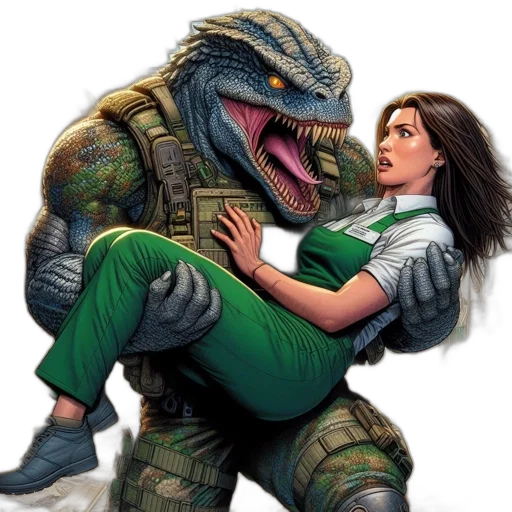 creature, comic book art, concept art, fantasy art transparent PNG cut-out