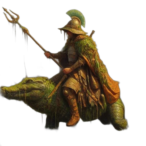 dragon, staff, creature, hat transparent PNG cut-out