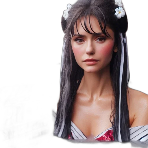 hair, photorealistic, fantasy art, oil painting transparent PNG cut-out