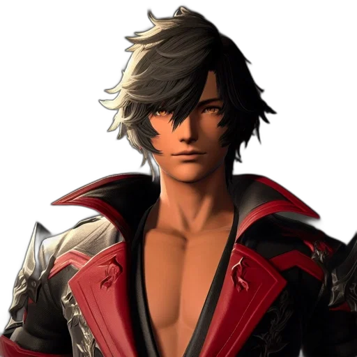 jacket, face, weapon, hair transparent PNG cut-out