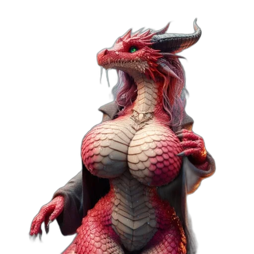 dragon, creature, dress, animal transparent PNG cut-out