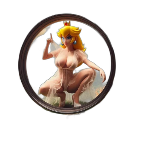 dress, crown, staff, dragon transparent PNG cut-out