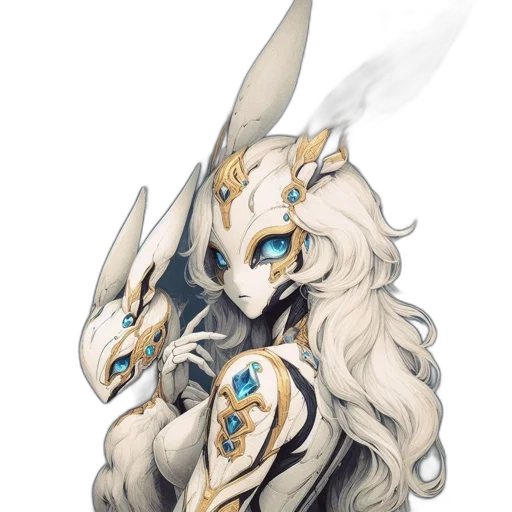 mask, dragon, staff, weapon transparent PNG cut-out