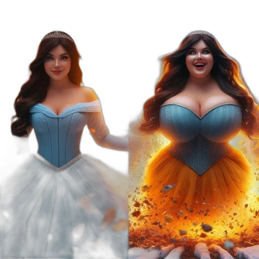 dress, concept art, 3d render, fantasy art transparent PNG cut-out