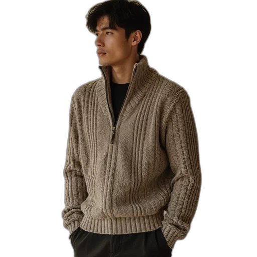 jacket, staff, photorealistic, earth tones transparent PNG cut-out
