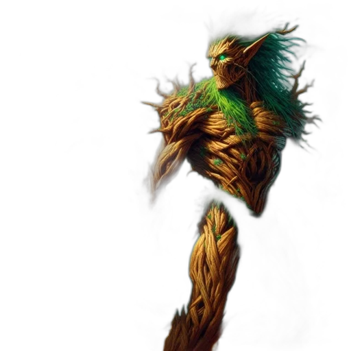 creature, dragon, staff, animal transparent PNG cut-out