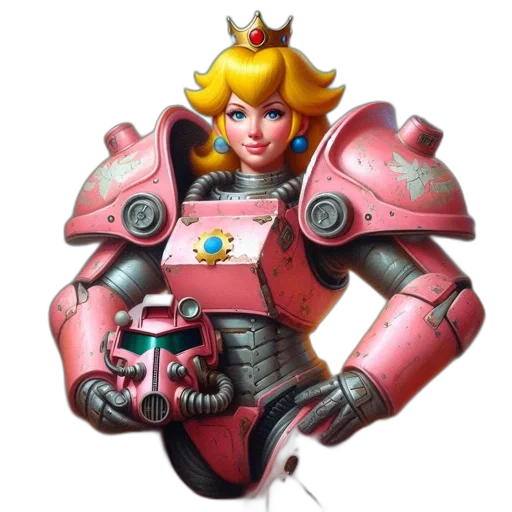 robot, crown, weapon, staff transparent PNG cut-out