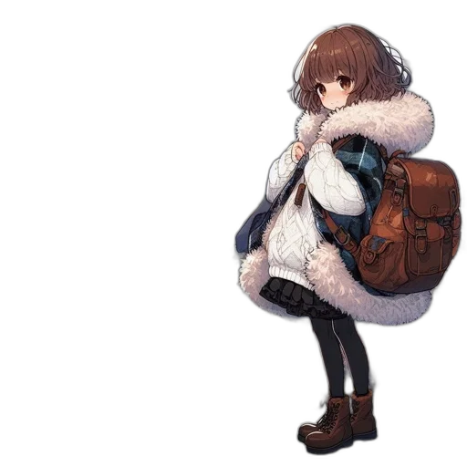jacket, staff, weapon, dress transparent PNG cut-out