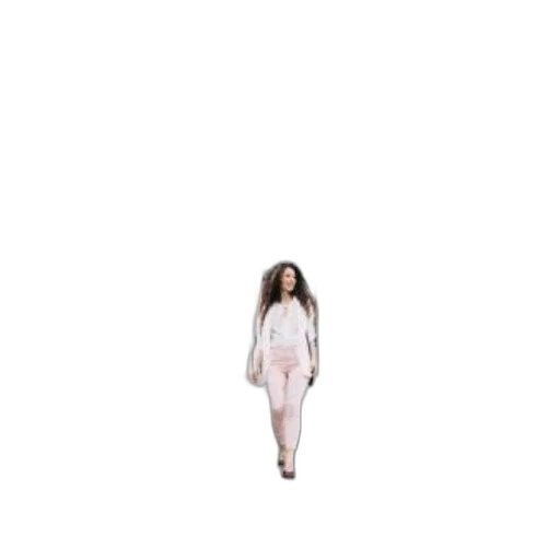dress, hair, jacket, staff transparent PNG cut-out