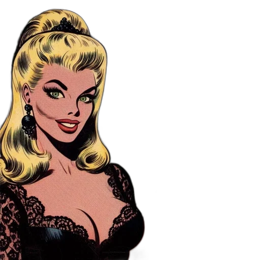 dress, comic book art, cartoon, concept art transparent PNG cut-out