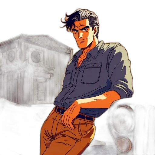 jacket, concept art, comic book art, cartoon transparent PNG cut-out
