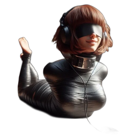 robot, jacket, mask, face transparent PNG cut-out