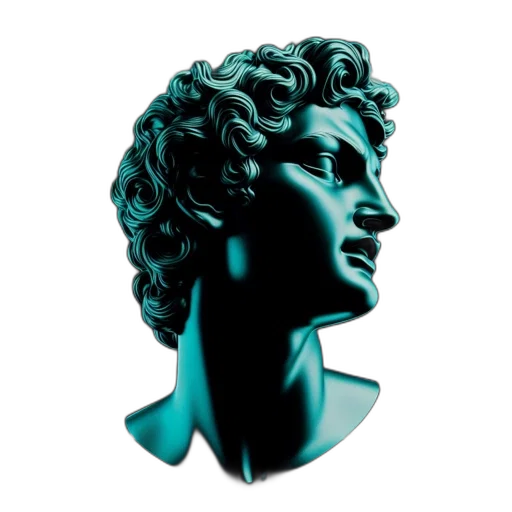 face, mask, crown, vaporwave transparent PNG cut-out