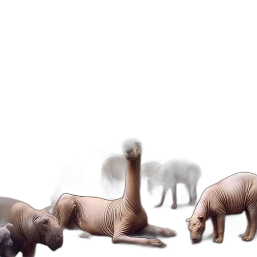 animal, creature, concept art, 3d render transparent PNG cut-out