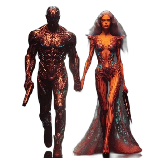 concept art, comic book art, fantasy art, 3d render transparent PNG cut-out