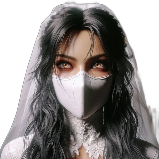 mask, face, anime, concept art transparent PNG cut-out