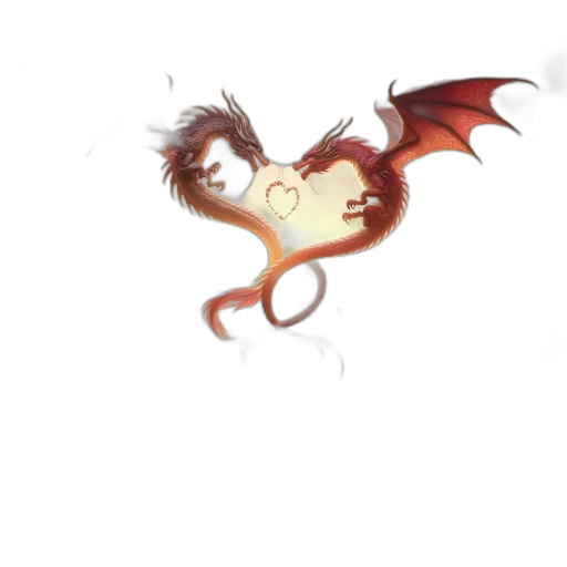dragon, staff, creature, weapon transparent PNG cut-out