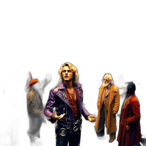 jacket, concept art, comic book art, photorealistic transparent PNG cut-out