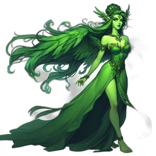 dress, concept art, fantasy art, comic book art transparent PNG cut-out