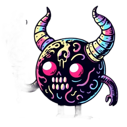 mask, creature, staff, dragon transparent PNG cut-out