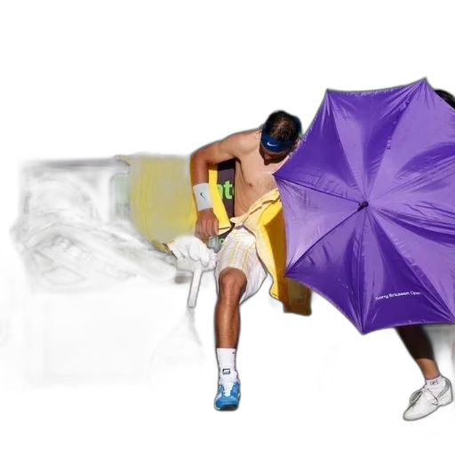 umbrella, concept art, 3d render, pixel art transparent PNG cut-out