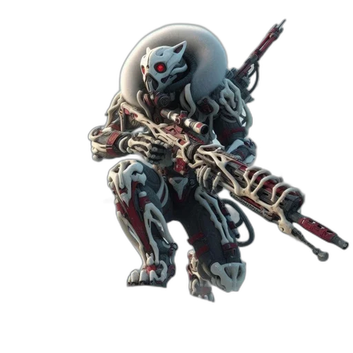 weapon, robot, creature, sword transparent PNG cut-out