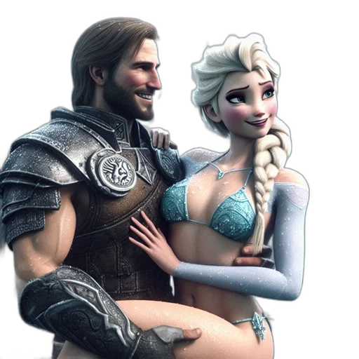 fantasy art, concept art, 3d render, watercolor transparent PNG cut-out