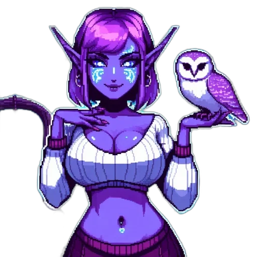 pixel art, fantasy art, concept art, comic book art transparent PNG cut-out