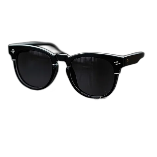 3d render, ryder, sunglasses, black transparent PNG cut-out