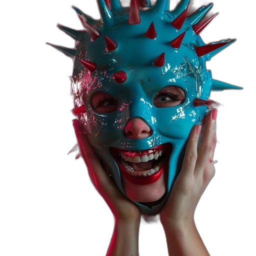 mask, face, creature, crown transparent PNG cut-out