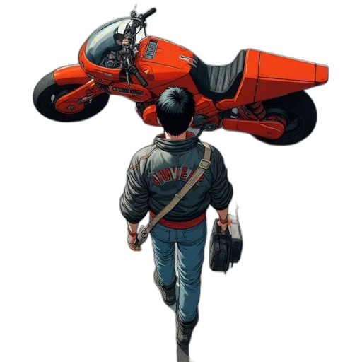 jacket, robot, car, weapon transparent PNG cut-out