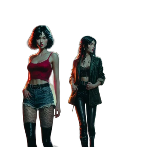 jacket, concept art, comic book art, cyberpunk transparent PNG cut-out