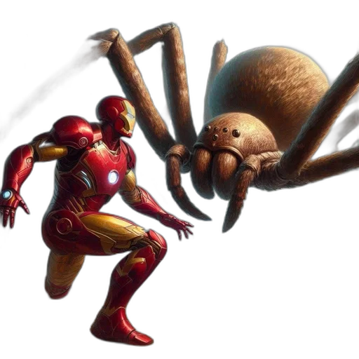 creature, concept art, comic book art, 3d render transparent PNG cut-out