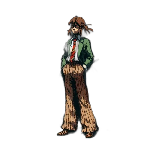 jacket, staff, animal, hair transparent PNG cut-out