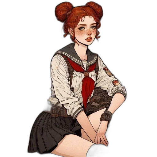 staff, dress, jacket, pixel art transparent PNG cut-out