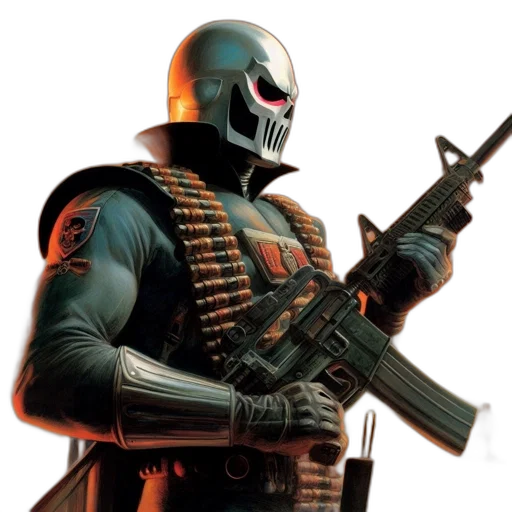 weapon, robot, concept art, comic book art transparent PNG cut-out