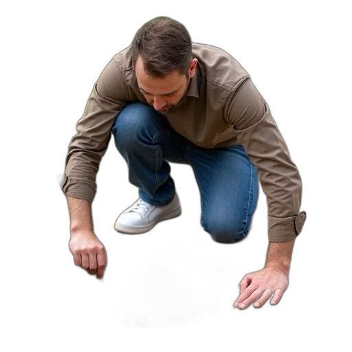 shoes, staff, jacket, creature transparent PNG cut-out