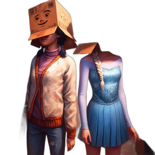 jacket, hat, mask, robot transparent PNG cut-out