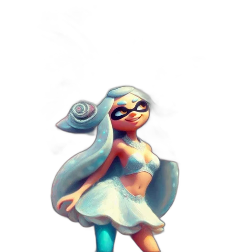 dress, staff, robot, weapon transparent PNG cut-out