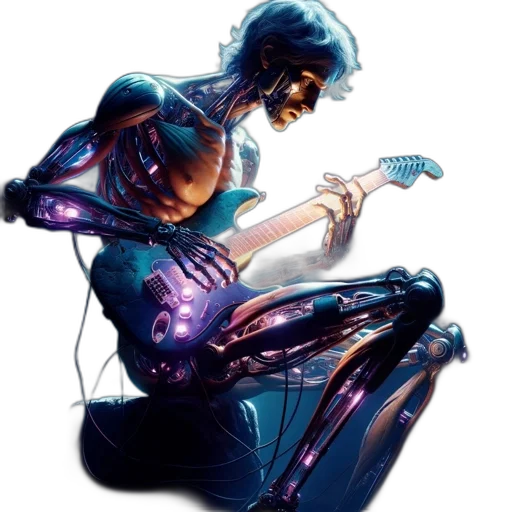 robot, jewelry, weapon, cyberpunk transparent PNG cut-out
