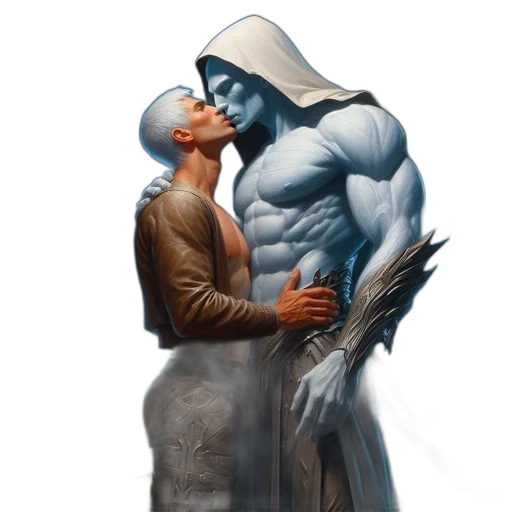 fantasy art, concept art, comic book art, photorealistic transparent PNG cut-out