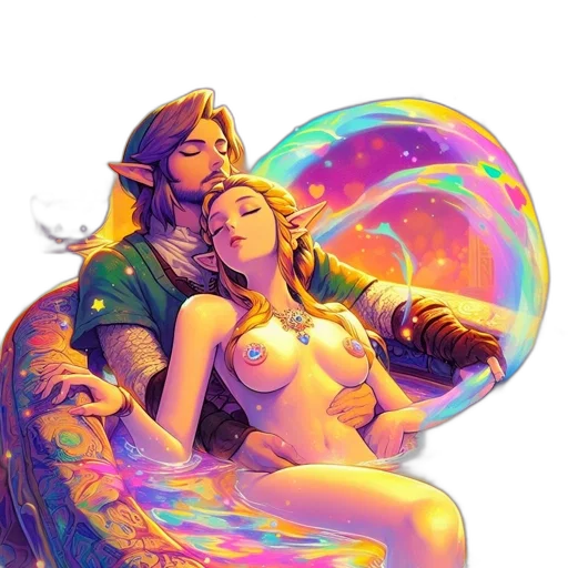 fantasy art, pixel art, concept art, comic book art transparent PNG cut-out