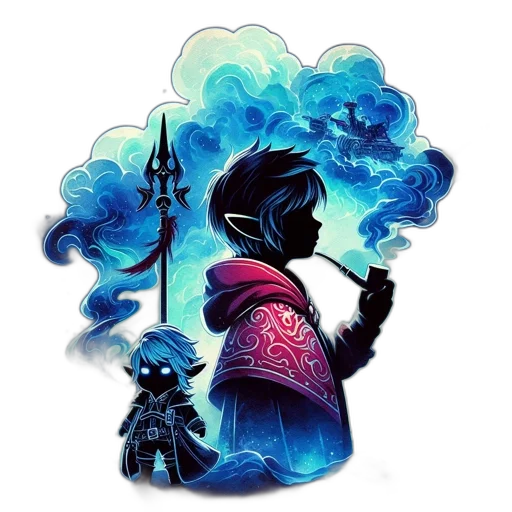 sword, staff, dragon, weapon transparent PNG cut-out