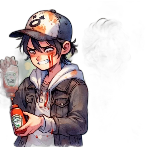 bottle, concept art, watercolor, anime transparent PNG cut-out