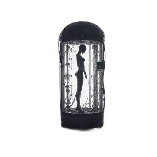 dress, bottle, futuristic, setting transparent PNG cut-out