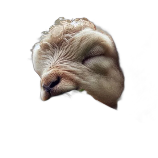 hair, face, mask, animal transparent PNG cut-out